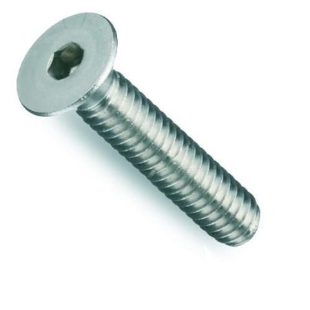 NEWPORT FASTENERS #10-32 Socket Head Cap Screw, Zinc Plated Alloy Steel, 3/8 in Length, 100 PK 373289-100
